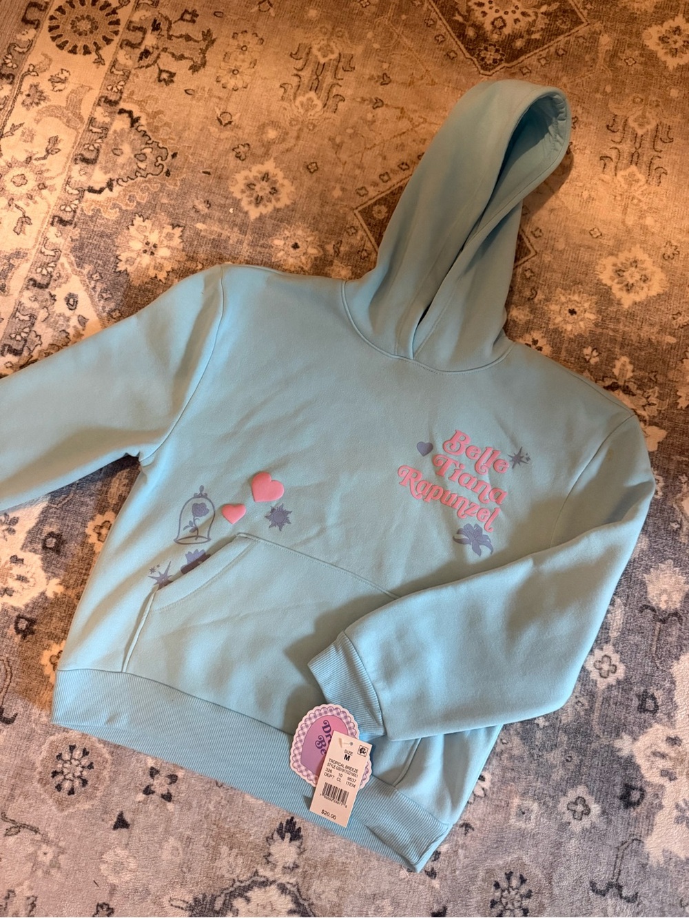 Disney Belle Tiana Rapunzel Hoodie
